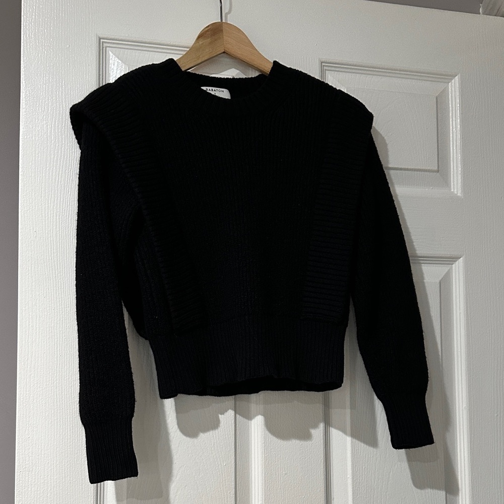 Aritzia Black Crew Neck Sweater